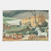Noah's Ark van Edward Hicks, Folk Art Theedoek (Horizontaal)
