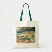 Noah's Ark van Edward Hicks,  Folk Art Tote Bag (Voorkant)