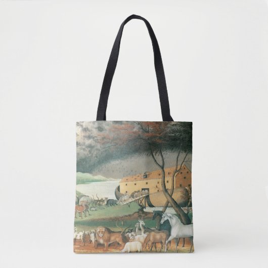 Noah's Ark van Edward Hicks,  Folk Art Tote Bag (Voorkant)