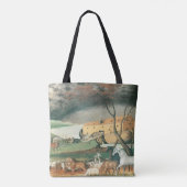 Noah's Ark van Edward Hicks,  Folk Art Tote Bag (Achterkant)