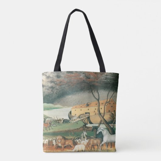 Noah's Ark van Edward Hicks,  Folk Art Tote Bag (Achterkant)