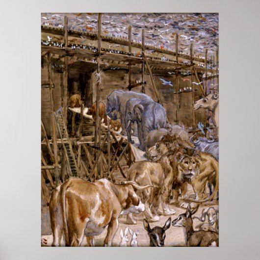 Noah's Ark van James Tissot - Circa 1900 Poster (Voorkant)