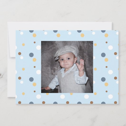 Noah's Ark Verjaardagsuitnodiging (met optionele f Kaart (Achterkant)