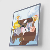 Noah's Ark Vierkante Klok (Hoek)