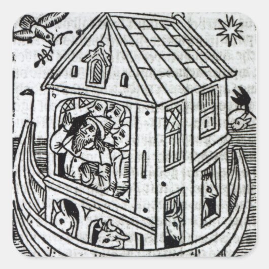 Noah's Ark Vierkante Sticker (Voorkant)