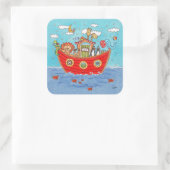 Noah's Ark Vierkante Sticker (Tas)