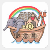 Noah's Ark Vierkante Sticker (Voorkant)