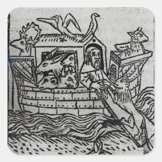 Noah's Ark Vierkante Sticker (Voorkant)