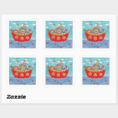Noah's Ark Vierkante Sticker (Vel)