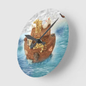 Noah's Ark Wall Clock Ronde Klok (Hoek)