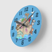 Noah's Ark Wall Clock Ronde Klok (Hoek)