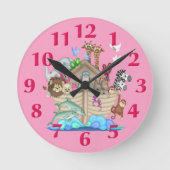 Noah's Ark Wall Clock Ronde Klok (Voorkant)