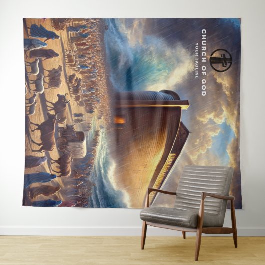 Noah's Ark Wandkleed (In Situ (horizontaal))