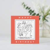 Noah's Ark Weather Forecast Cartoon Kaart (Staand voorkant)