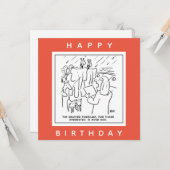 Noah's Ark Weather Forecast Cartoon Kaart (Voorkant / Achterkant in situ)