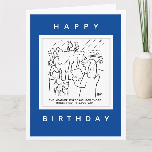 Noah's Ark Weather Forecast Cartoon Kaart (Voorkant)