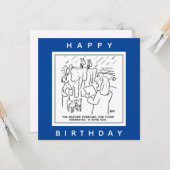 Noah's Ark Weather Forecast Cartoon Kaart (Voorkant / Achterkant in situ)