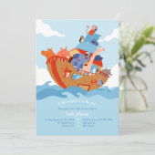 Noah's Baby shower Kaart (Staand voorkant)