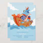 Noah's Baby shower Kaart (Voorkant / Achterkant)