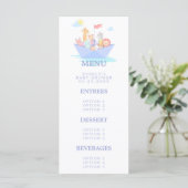 Noah's Baby shower Menu (Staand voorkant)