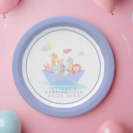 Noah's Baby shower Papieren Bordje
