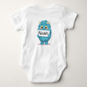 Noah's Big Blue Pal - A Personalized Monster Adven Romper (Achterkant)