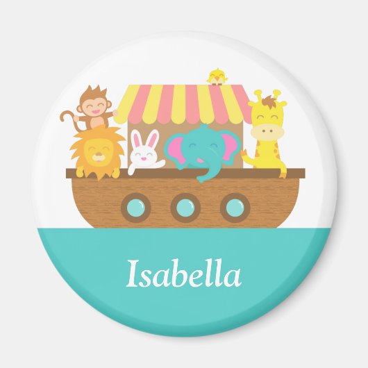 Noahs doen verklikkerdieren aan boord van Kinder g Magneet (Voorkant)