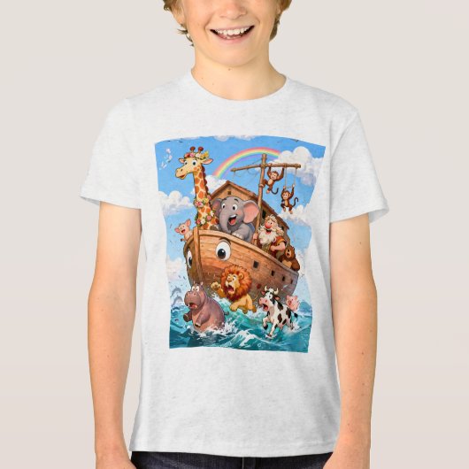 Noah's Great Ark Adventure- 4th  Tri-Blend Shirt (Voorkant)