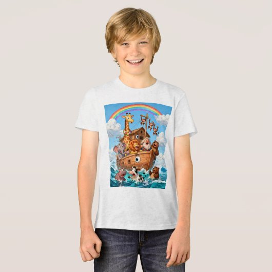 Noah's Grote Ark Avontuur - 2e Tri-Blend Shirt (Voorkant volledig)