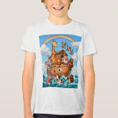 Noah's Grote Ark Avontuur - 2e Tri-Blend Shirt (Voorkant)