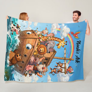 Noah's Grote Ark Avontuur Fleece Deken
