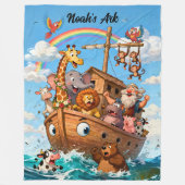 Noah's Grote Ark Avontuur  Fleece Deken (Voorkant)