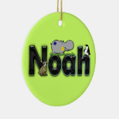 Noah's kamer keramisch ornament (Rechts)
