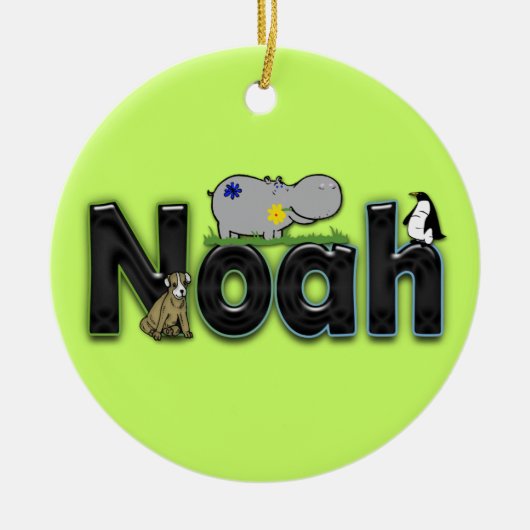 Noah's kamer keramisch ornament (Voorkant)