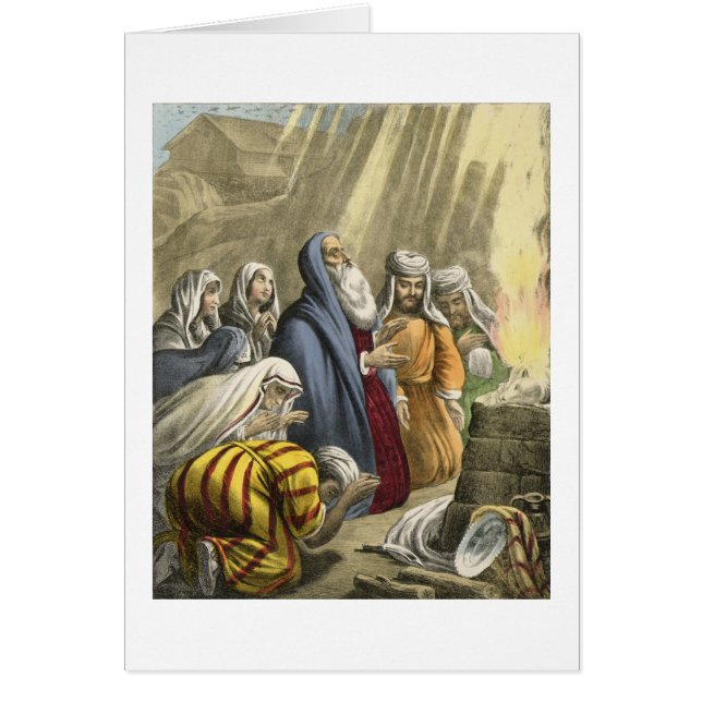 Noah's offer om de ark te verlaten, van een bijbel (Voorkant)