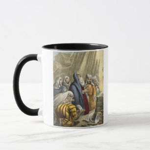 Noah's offer om de ark te verlaten, van een bijbel mok