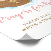 Noah's regenbooggebeden voor Baby Poster (Hoek)