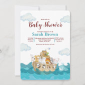 Noah's uitnodiging voor Ark Baby shower (Voorkant)