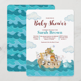Noah's uitnodiging voor Ark Baby shower