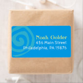 NOAH'S WAVES Bar Bat Mitzvah Uitnodiging Etiket (Insitu)
