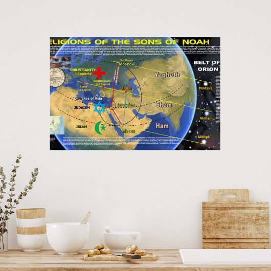 Noah's Zoon Religies Poster (Keuken)