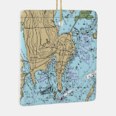 Noank CT Nautical Chart Keramisch Ornament (Rechts)