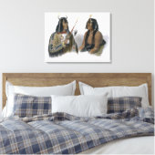 Noapeh, een Assiniboin Indian en Psihdja-Sahpa, ee Canvas Afdruk (Insitu (Slaapkamer))