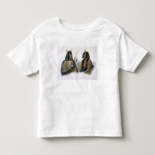 Noapeh, een Assiniboin Indian en Psihdja-Sahpa, ee Kinder Shirts