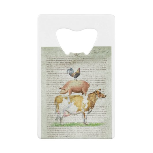 NOB11-Boerderij standaard B1.tif Creditkaart Flessenopener (Voorkant)