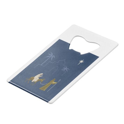 NOB161 Mary en Joseph.tif Creditkaart Flessenopener (Achterkant Gekanteld)