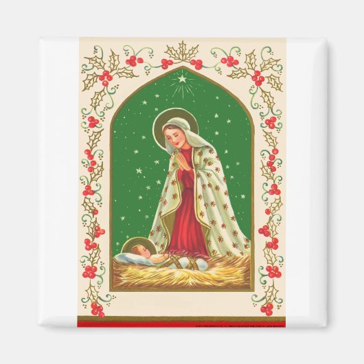 NOB165 Mary en Baby Jesus.tif Magneet (Voorkant)