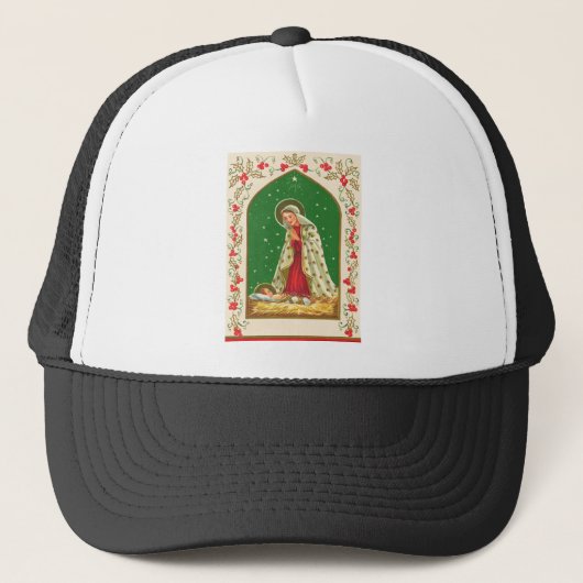 NOB165 Mary en Baby Jesus.tif Trucker Pet (Voorkant)