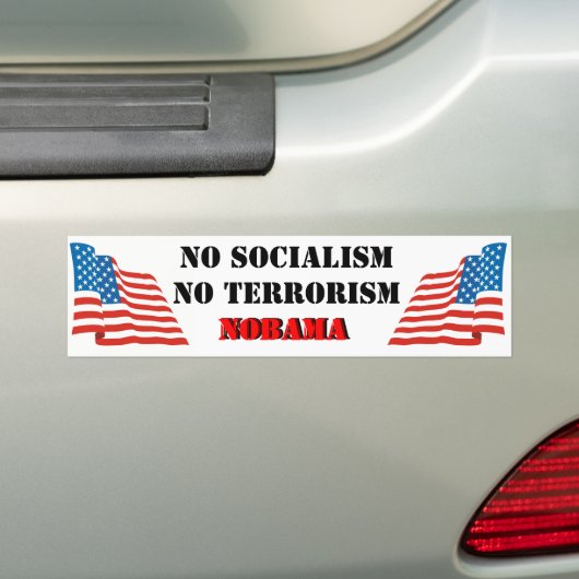 NObama3 Bumpersticker (Op auto)
