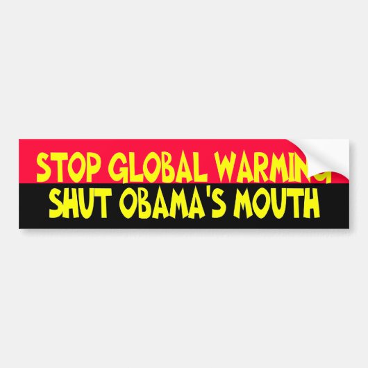 NOBAMA 0008 BUMPERSTICKER (Voorkant)